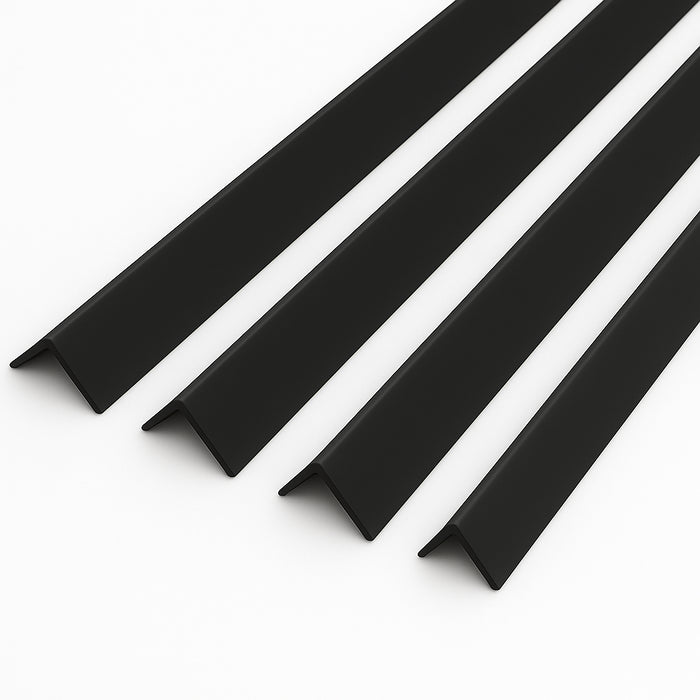 4 x Black Rigid Angle 100mm x 100mm x 1 Metre ^