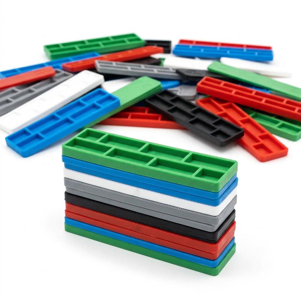 3000 x Plastic Window & Glazing Spacer Packers 1mm - 6mm