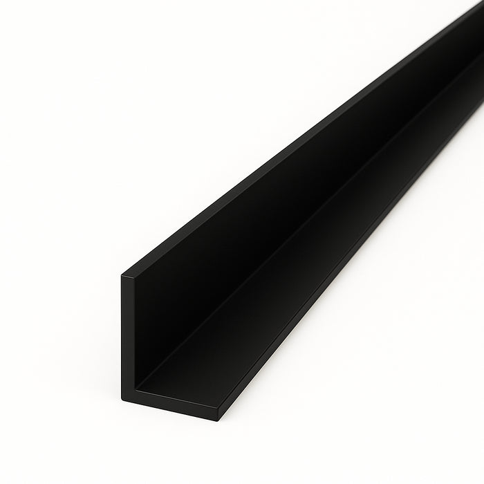 Black Unequal Angle 70mm x 30mm x 1  Metre
