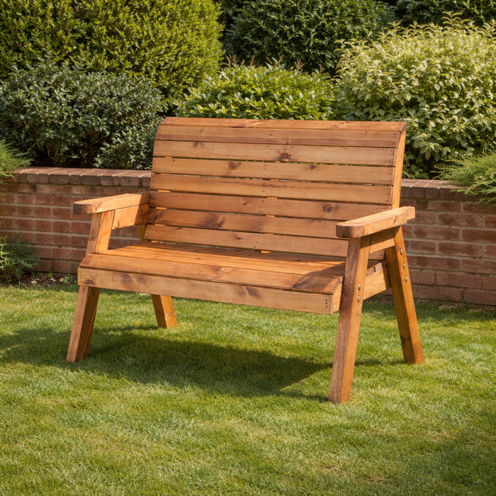 Wooden Garden Bench Three Seater