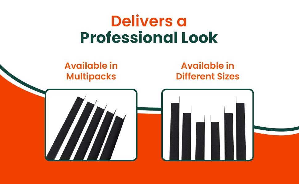 4 x Black Rigid Angle – 10mm x 10mm x 1 Metre PVC Corner Trim