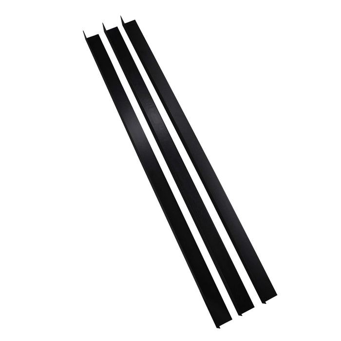 3 x Black Rigid Angle – 10mm x 10mm x 1 Metre PVC Corner Trim