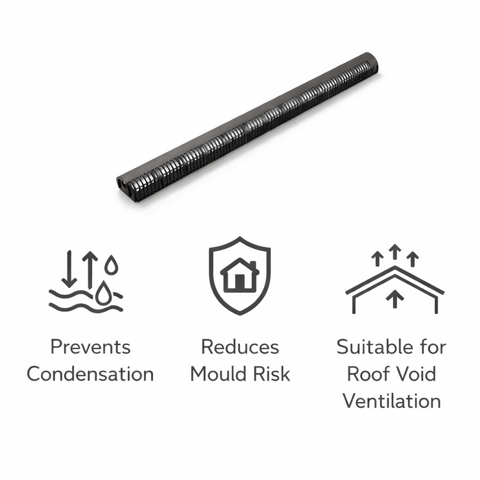 20 x Easy Trim Over Fascia Vent 25mm x 1 Metre