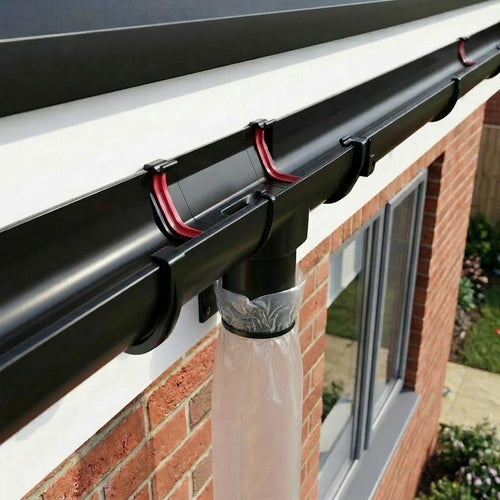 10m Squareline Gutter Running Outlet Kit
