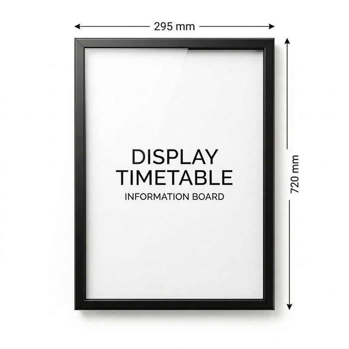 Matte Black Outdoor 720 x 295mm Display Case