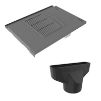 Timloc Grey Non Profile Roof Tile Vent with Adapter
