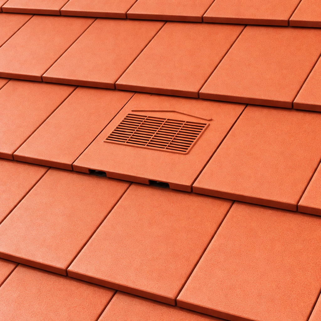 Timloc Black Non Profile Roof Tile Vent with Adapter