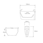 5 x Anthracite Grey Square Fascia Gutter Brackets, Freeflow 114mm Water Systems