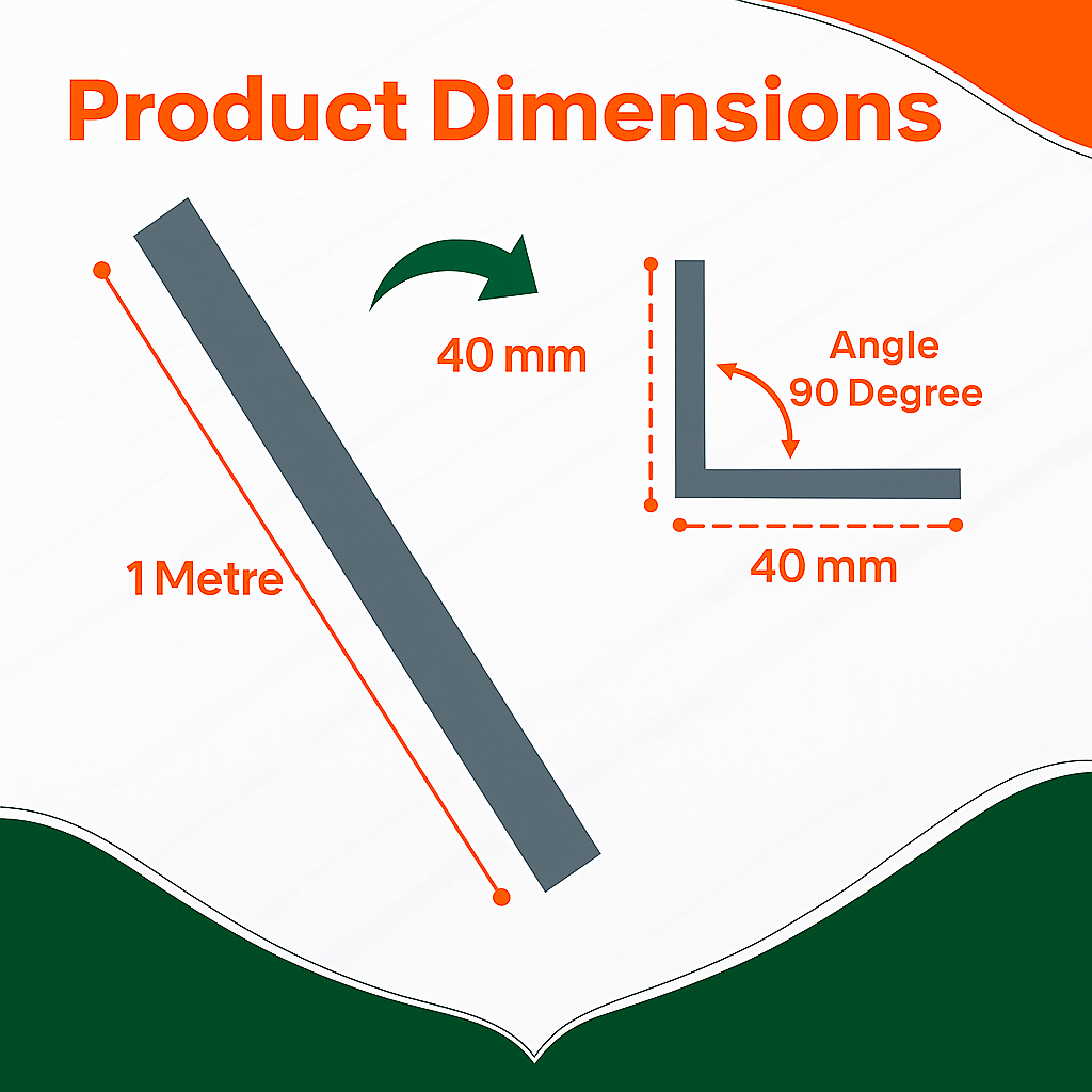 5 x Anthracite Grey Rigid Angle 40mm x 40mm x 1  Metre  ^