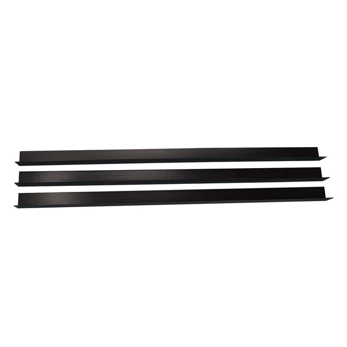 3 x Black Rigid Angle – 10mm x 10mm x 1 Metre PVC Corner Trim