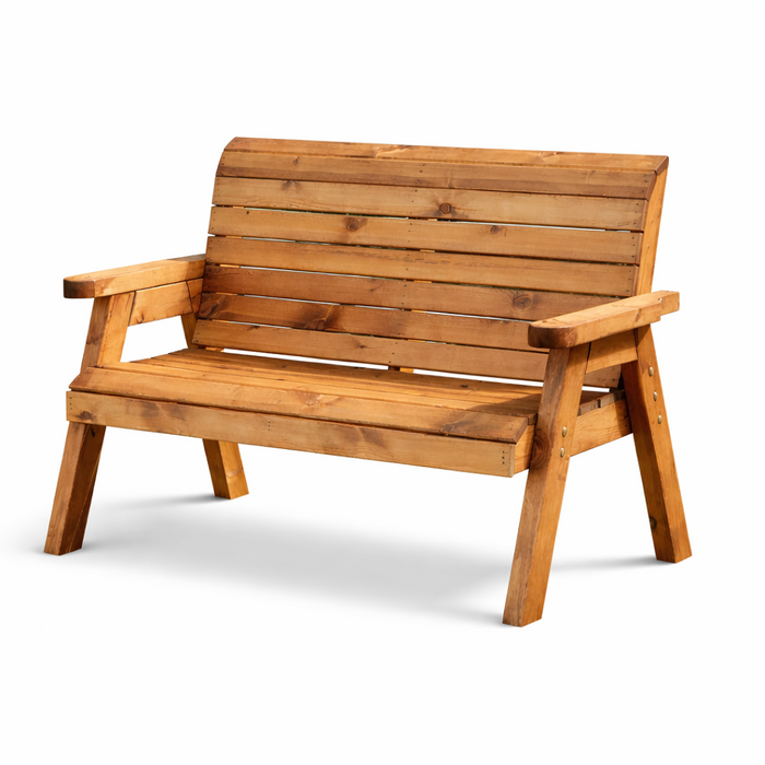 Wooden Garden Bench Three Seater