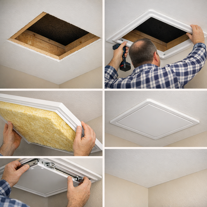 Manthorpe Loft Hinged Access Door GL250-035-PU