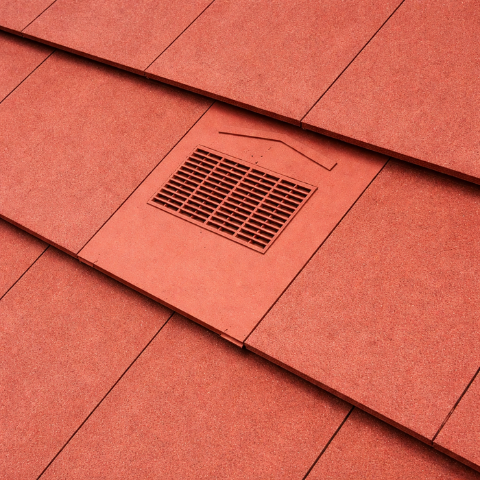 Timloc Terracotta Flat Edge Roof Tile Vent with Adapter