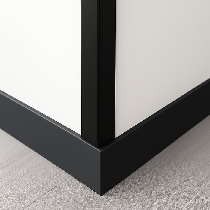 20 Pack Black 1 Metre UPVC Plastic Rigid Angle 40 x 40mm Corner Cover Trim 90 Degree