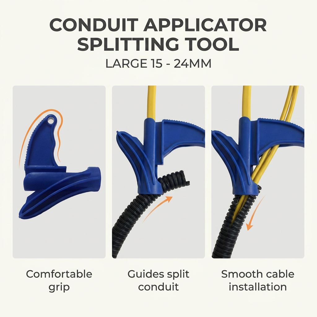 Conduit Applicator Splitting Tools