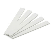 5 x 75mm White PVC Flat Bar x 1 Metre