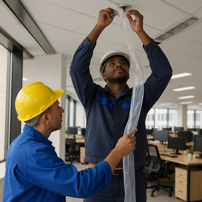 20 Metre Temporary Rainwater Downpipe 4 Inch 250 Gauge Kit