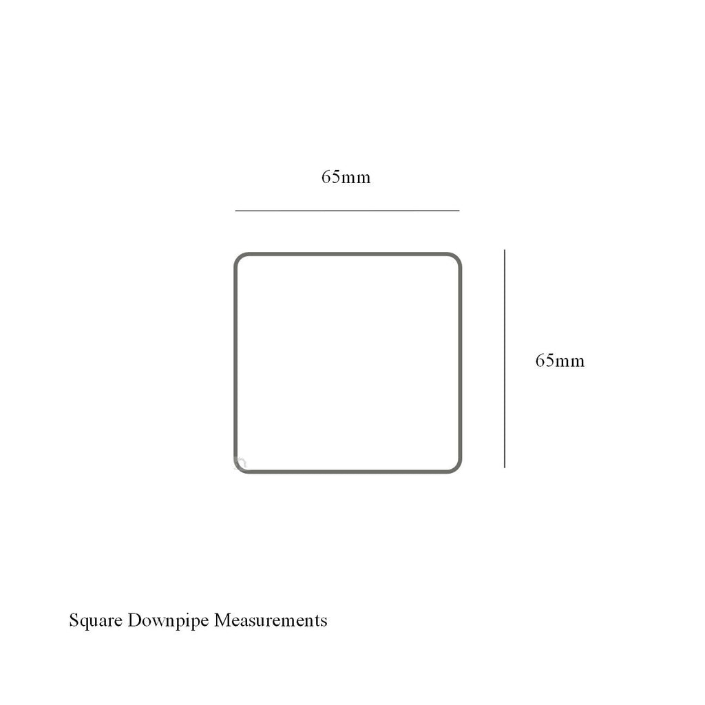 Freeflow 65mm White Square Flush Downpipe Bracket