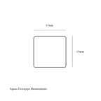 Freeflow 65mm White Square Flush Downpipe Bracket