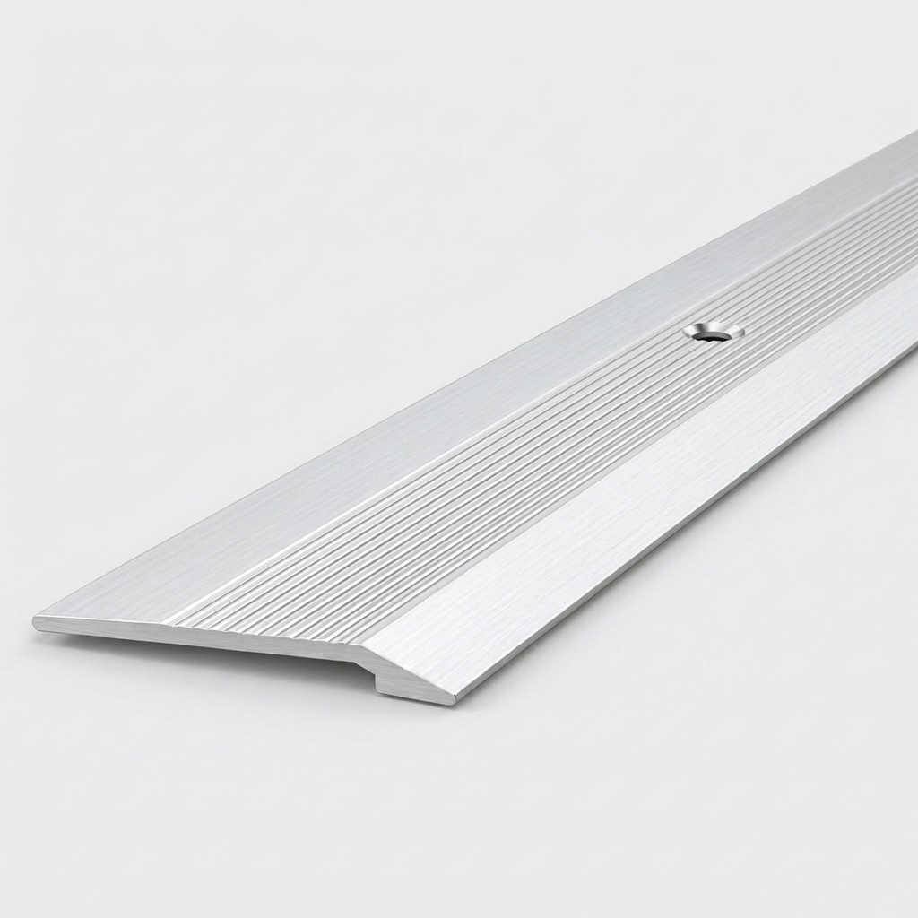 Aluminium Vinyl Edge Floor Transition Strip, 28mm x 6mm x 89.5cm DIY Low Profile Floor Trim for Finishing and Edge Protection