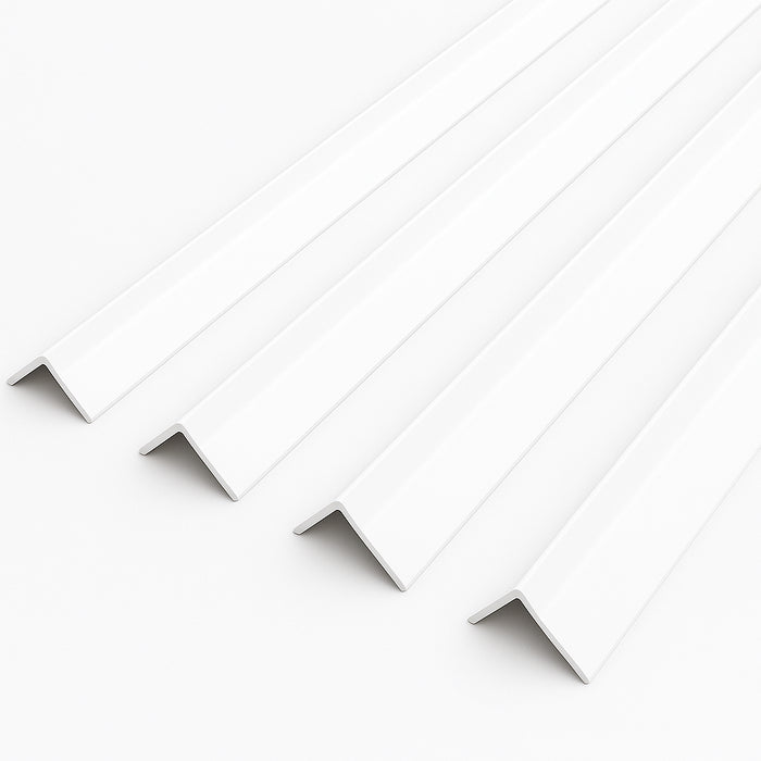 1 x White Rigid Angle 100mm x 100mm