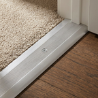 Aluminium Flooring Cover Edge, Silver Transition Strip Trim, 60mm x 89.5cm Doorway Profile for Surface Protection