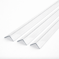 3 x 10x10mm Clear Angles x 1 meter