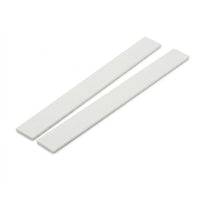 2 x 25mm White PVC Flat Bar x 1 Metre