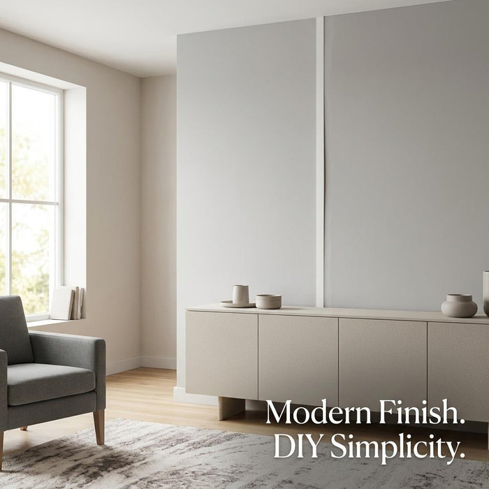10 x 19mm White Adhesive Taped PVC Flat Bar x 1 Metre