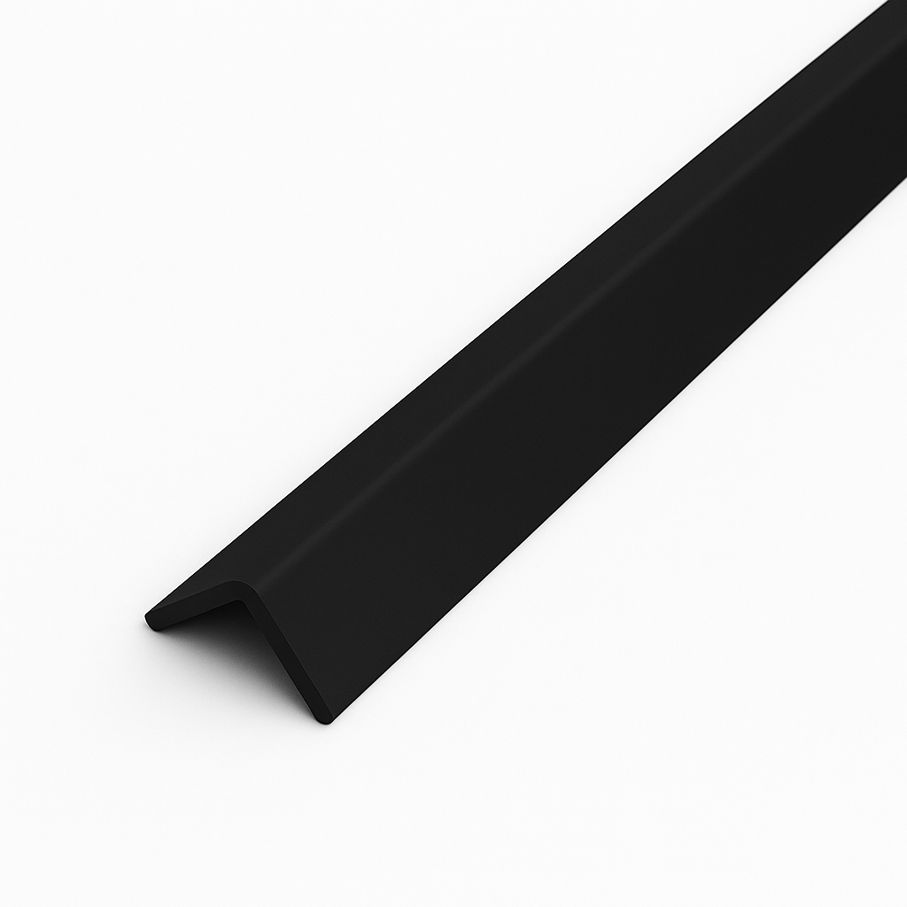20 Pack Black 1 Metre UPVC Plastic Rigid Angle 40 x 40mm Corner Cover Trim 90 Degree