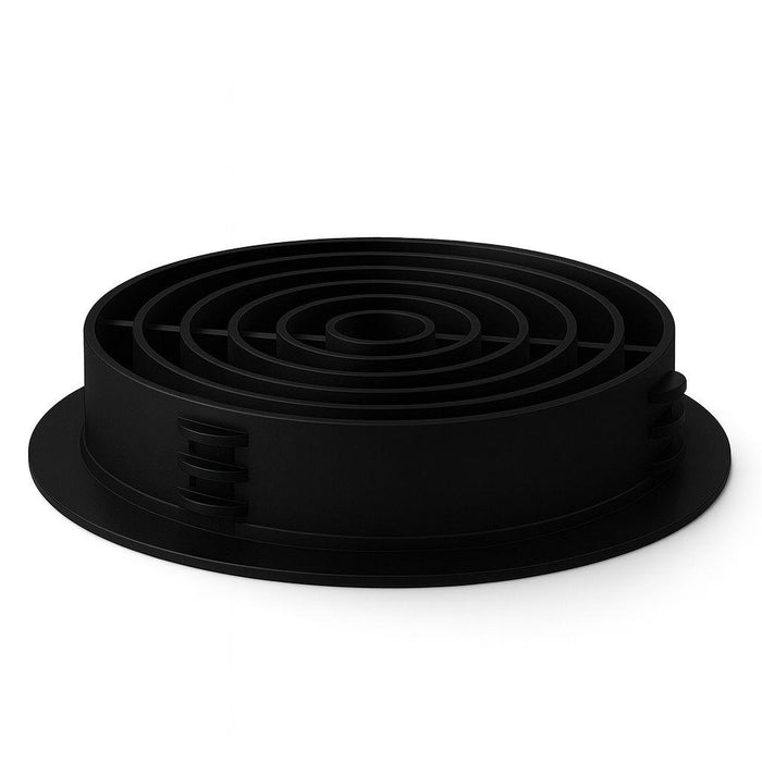 75 Pack 68mm Black Plastic Round Soffit Air Vents | UV Resistant UPVC Push-in Roof Disc for Fascia | Long-Lasting, Durable, and Weatherproof Circular Soffit Vent for Optimal Ventilation