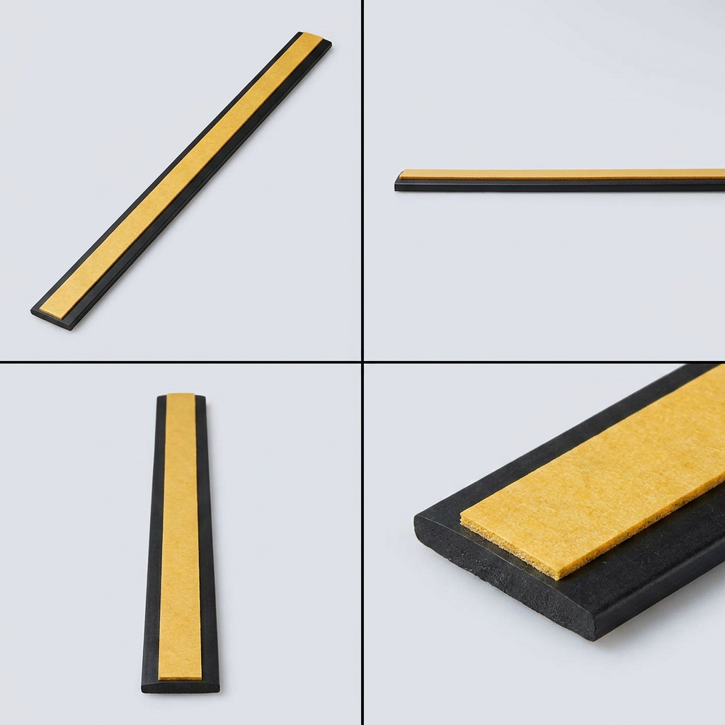 2 x 75mm Black Self-Adhesive Trim Strip x 1 Metre