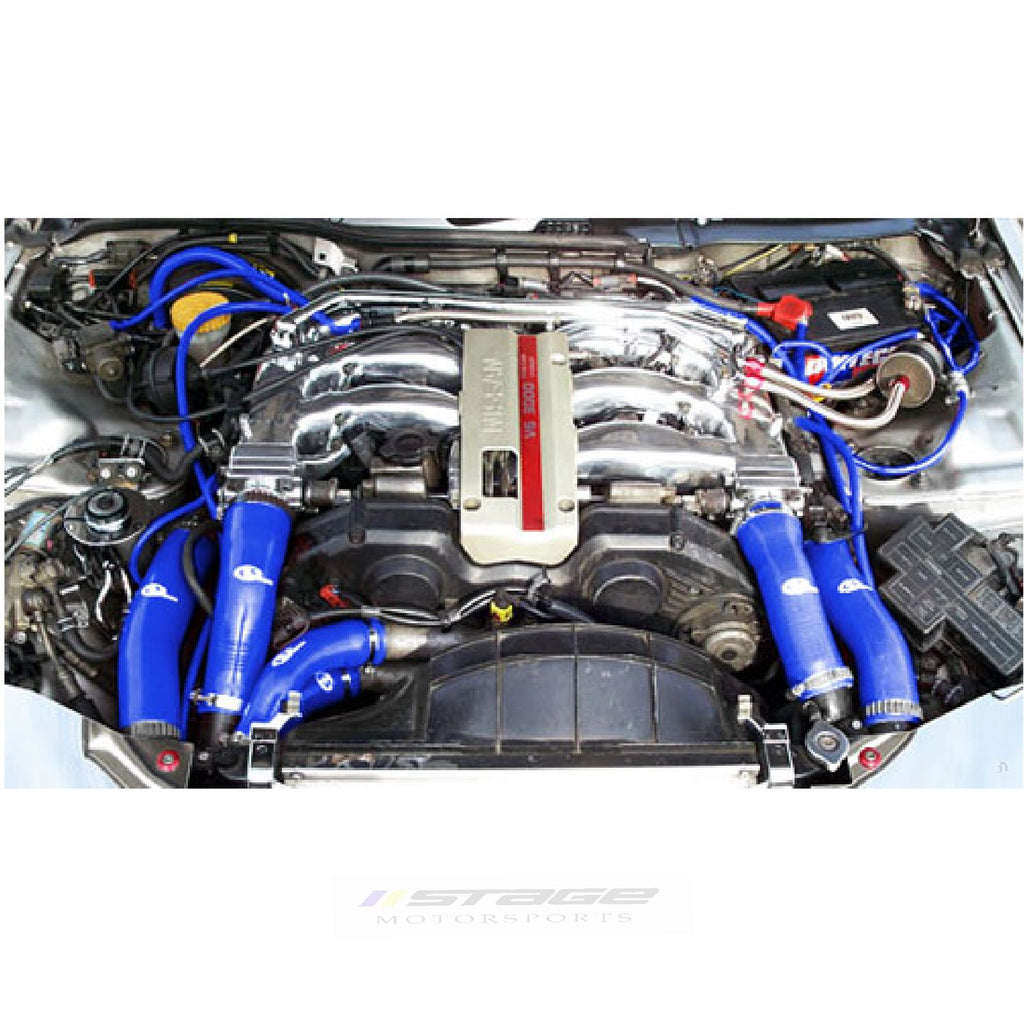 Universal Stage Motorsport Engine Bay Blue Silicone Hose Dress Up Kit  (0504) ^^