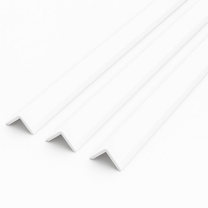 1 x White Rigid Angle 100mm x 100mm