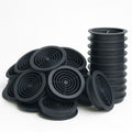 100 Pack 68mm Grey Plastic Round Soffit Air Vents | UV Resistant UPVC Push-in Roof Disc for Fascia | Long-Lasting, Durable, and Weatherproof Circular Soffit Vent for Optimal Ventilation