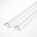 2 x 50x50mm Clear Angles x 1 metre