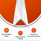 15 x 20x20mm Clear Angles x 1 Metre