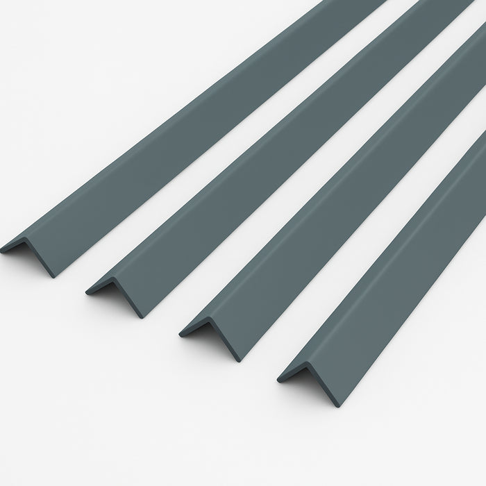 4 x Anthracite Grey Rigid Angle 25mm x 25mm x 1  Metre  ^