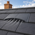 Timloc Brown Interlocking Plain Roof Tile Vent with Adapter
