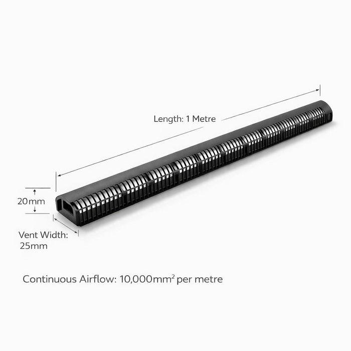 Over Fascia Vent 1 Metre x 25mm