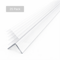 25 x 10x10mm Clear Angles x 1 meter