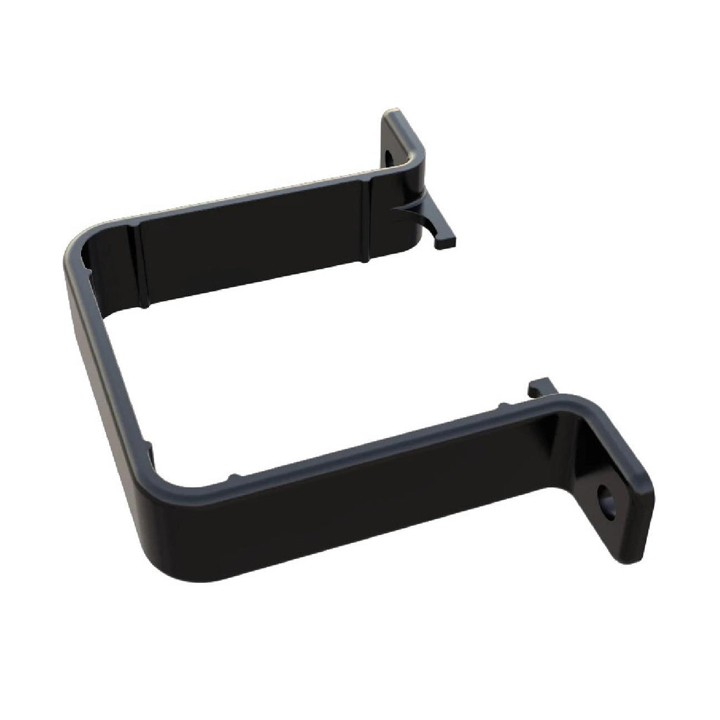 10 x Black Square 65mm Flush Downpipe Brackets Freeflow