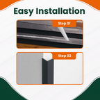 15 Pack Grey 1 Metre UPVC Plastic Rigid Angle 25 x 25mm Corner Cover Trim 90 Degree