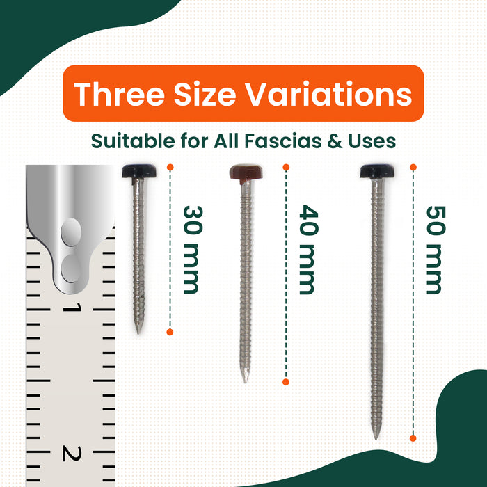 Anthracite Grey UPVC Poly Top Pins Stainless Steel