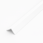 25 Pack White 1 Metre UPVC Plastic Rigid Angle 50 x 50mm Corner Cover Trim 90 Degree