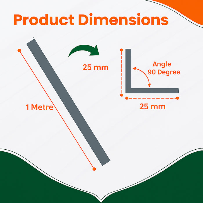 2 x Anthracite Grey Rigid Angle 25mm x 25mm x 1  Metre  ^