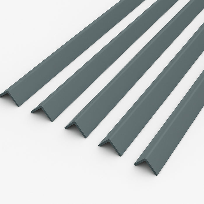 5 x Anthracite Grey Rigid Angle 50mm x 50mm x 1  Metre  ^