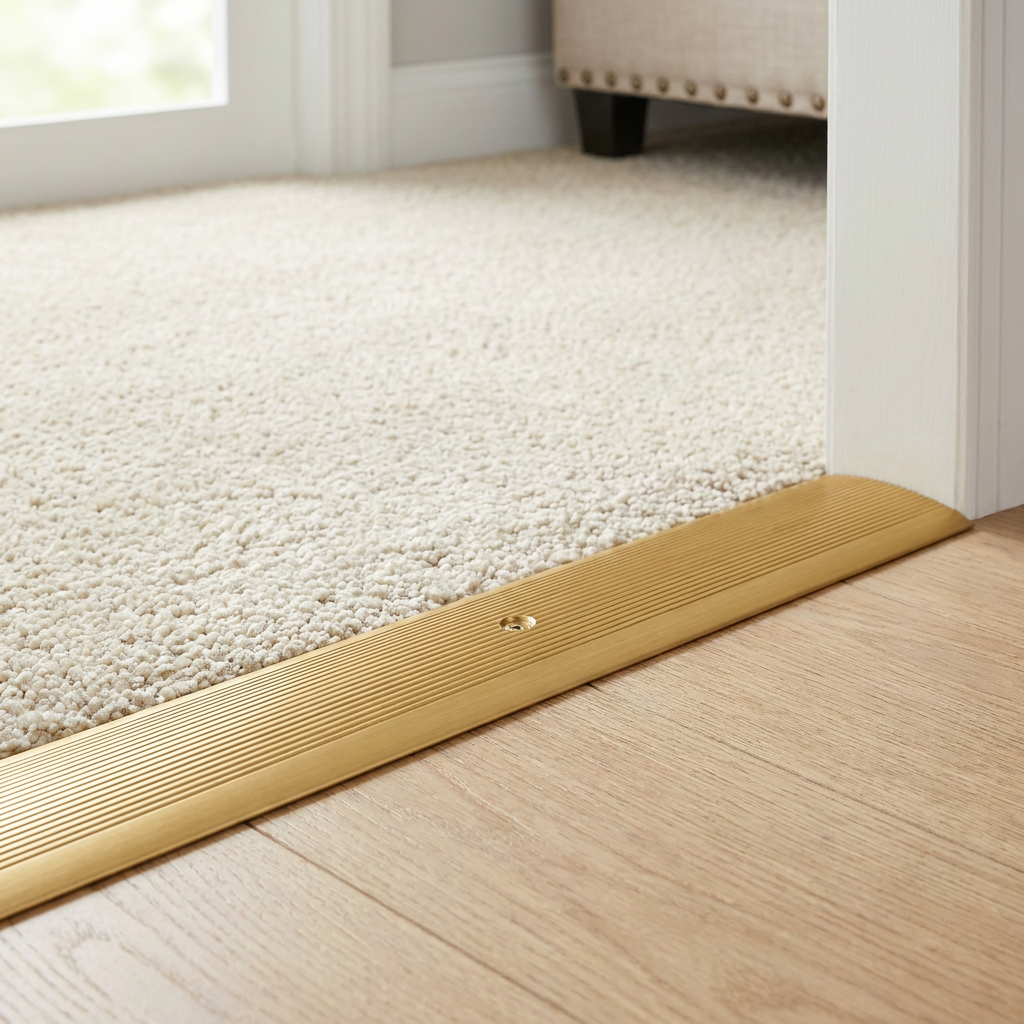 4 x Gold Carpet Cover Transition Strip 89.5cm x 37mm