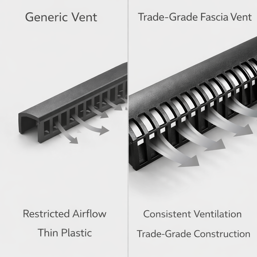 50 x Over Fascia Vents 1 Metre x 25mm