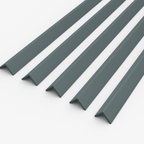 5 x Anthracite Grey Rigid Angle 25mm x 25mm x 1  Metre  ^
